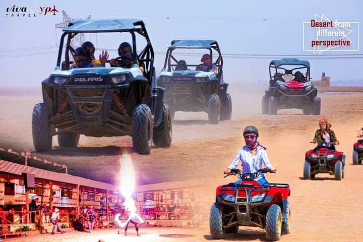Hurghada Adrenaline Safari: Quad and Buggy Dune Ride with Bedouin Dinner and Evening Show photo 1