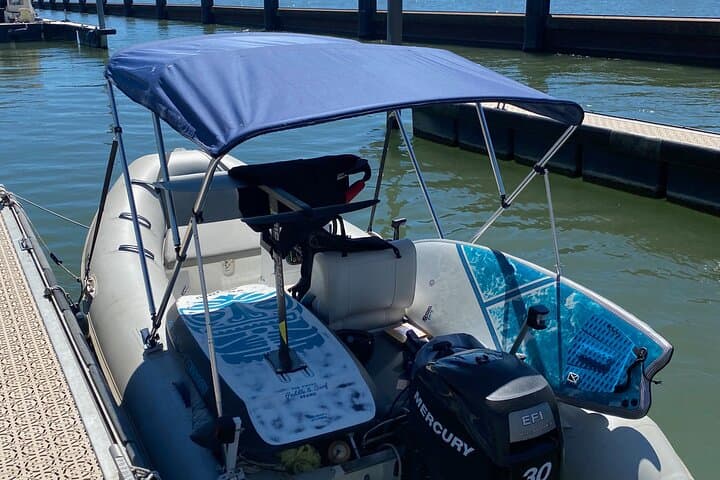 Hydrofoil and Surfing on the Rhine: Foiling Behind a Basel Motorboat photo 2