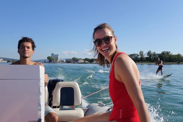 Hydrofoil and Surfing on the Rhine: Foiling Behind a Basel Motorboat photo 5
