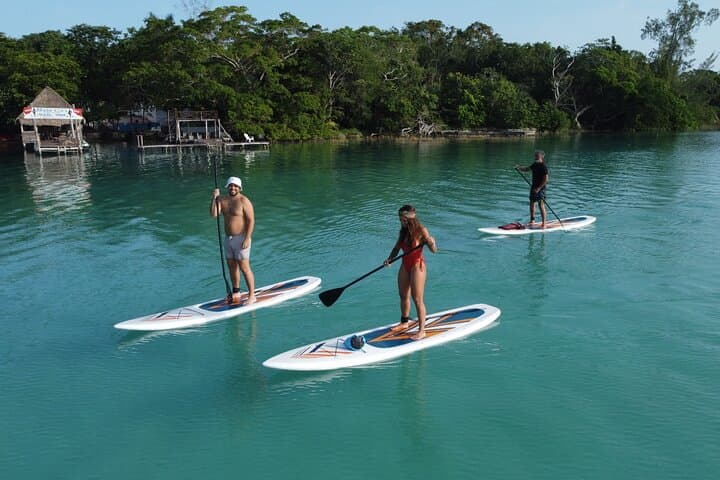 Sunrise Paddleboard in Bacalar Lagoon with Coffee & Breakfast photo 6