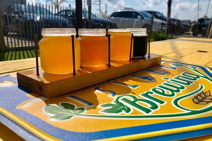 Galveston Beer Tasting: 4-Beer Flight at a Local Taproom