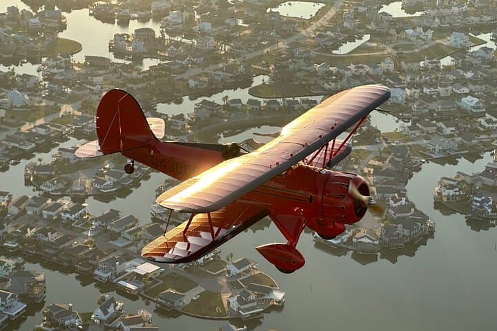 West End Biplane Ride — Open-Cockpit Waco Over San Luis Pass