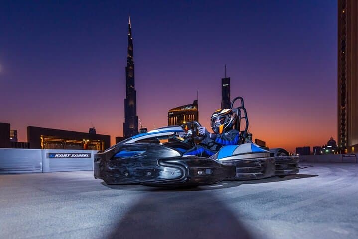Rooftop Go-Kart Racing at EKart Zabeel Dubai