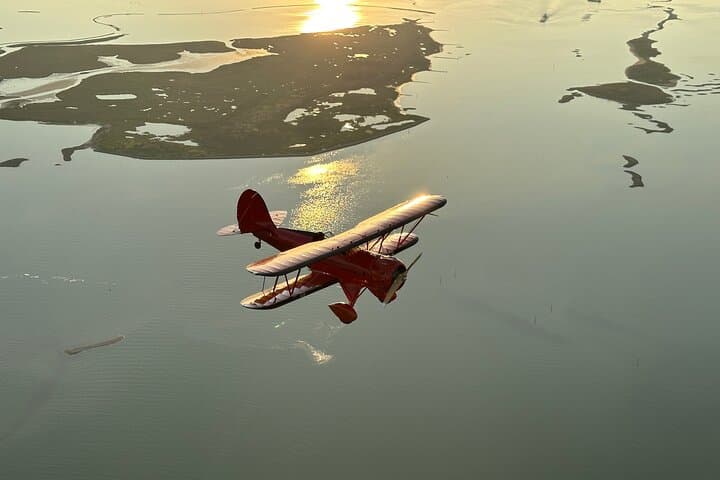 Open-Cockpit Biplane Tour Over Galveston & Bolivar Peninsula