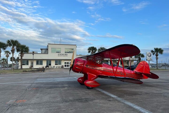 Open-Cockpit Biplane Tour Over Galveston & Bolivar Peninsula photo 2