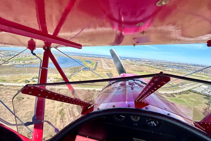 Open-Cockpit Biplane Tour Over Galveston & Bolivar Peninsula photo 4