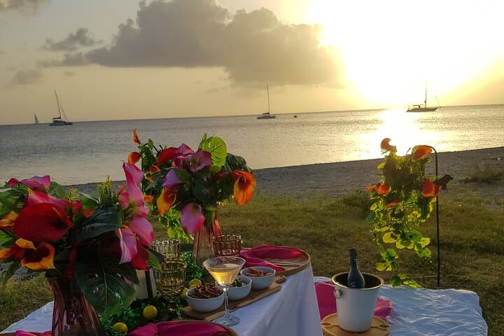 St Lucia Beachfront Sunset Picnics at The Landings — Romantic Coastal Evenings