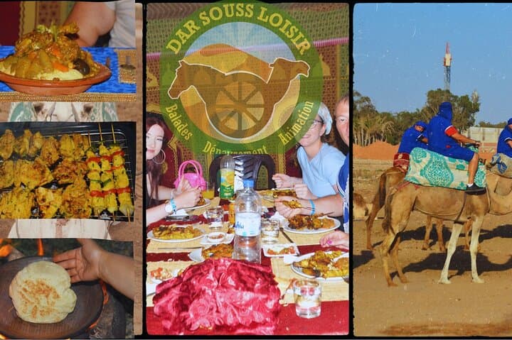 Sunset Camel Ride and Barbecue Dinner in Agadir — Eucalyptus Trails & Souss River Views