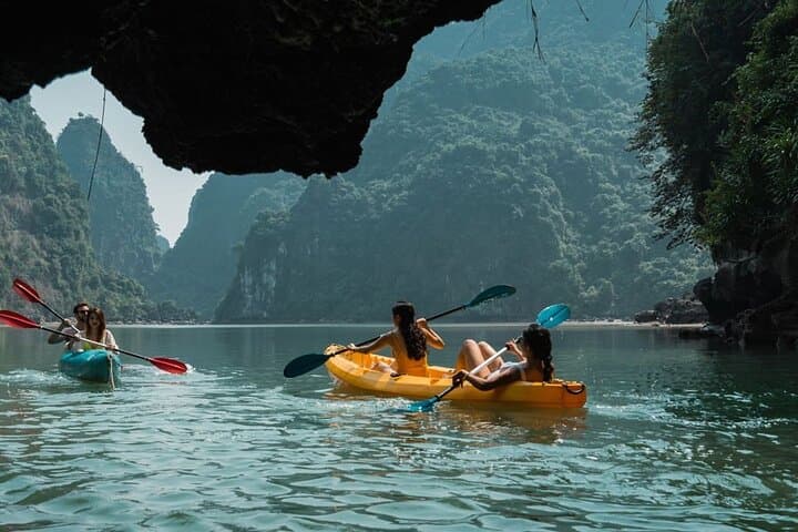 Luxury 2-Day Halong & Lan Ha Bay Cruise with Private Balcony—Kayaking, Caves & Cooking Class photo 2