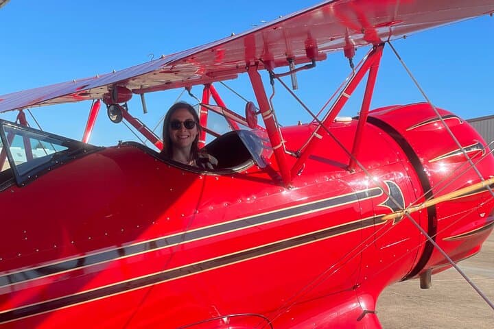 Bolivar Point Lighthouse Biplane Tour — Open-Cockpit Flight over Galveston photo 5