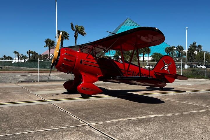 Open-Cockpit Biplane Ride Over Galveston — 20-Min Aerial Tour of Pleasure Pier & Battleship Texas photo 3