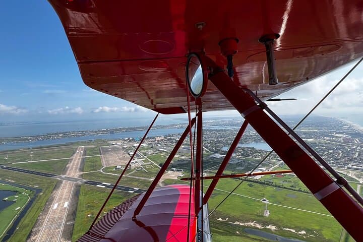 Open-Cockpit Biplane Ride Over Galveston — 20-Min Aerial Tour of Pleasure Pier & Battleship Texas photo 4