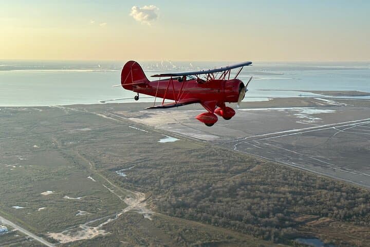 West End Biplane Ride — Open-Cockpit Waco Over San Luis Pass photo 4