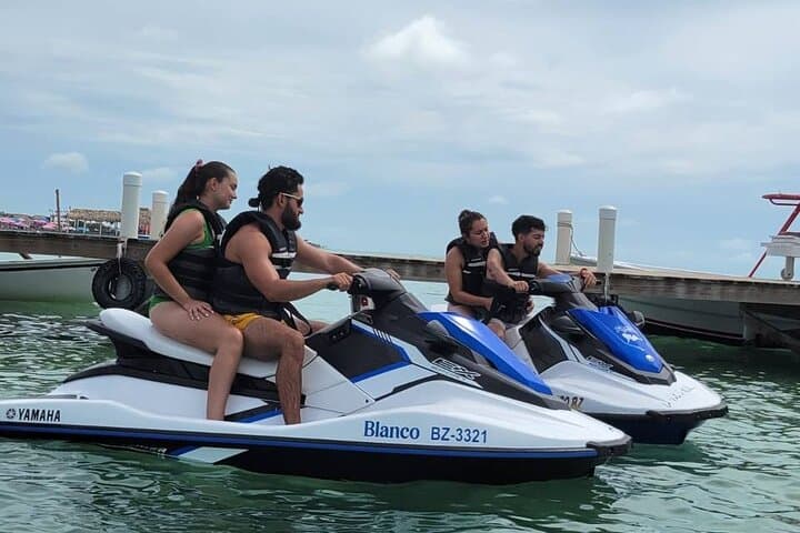 Guided Jet Ski Tour to Secret Beach & Sandbar from San Pedro, Belize photo 2