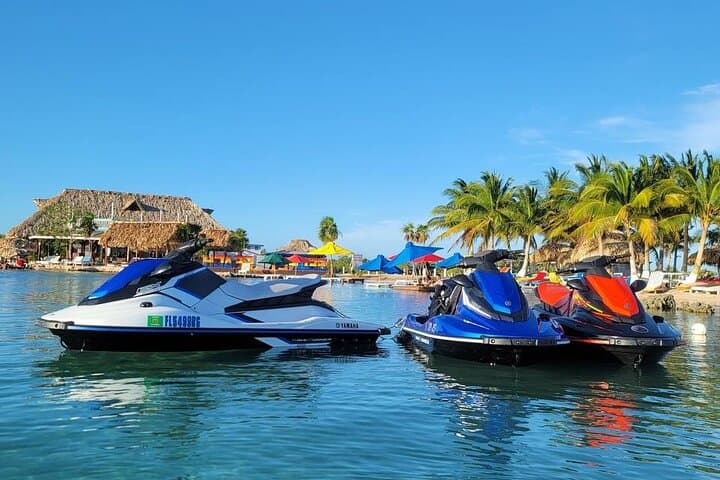 Guided Jet Ski Tour to Secret Beach & Sandbar from San Pedro, Belize