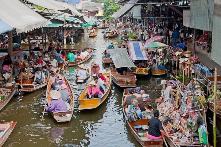 Damnoen Saduak Floating Market and Optional Erawan Waterfall Day Tour from Bangkok photo 2