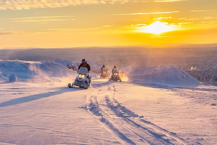 Snowmobile Adventure in Lapland: Explore Arctic Wilderness on a Thrilling Ride