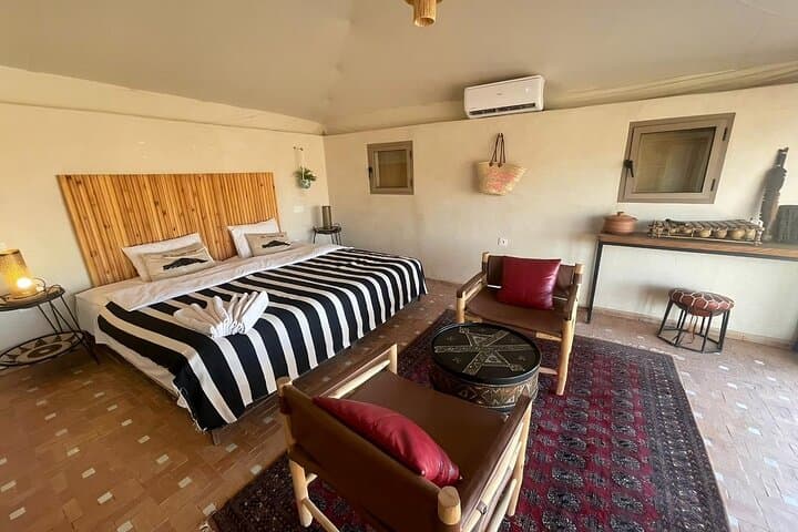 Overnight in Agafay Desert — Luxury Nomad Tents, Sunset Views & Dinner Shows