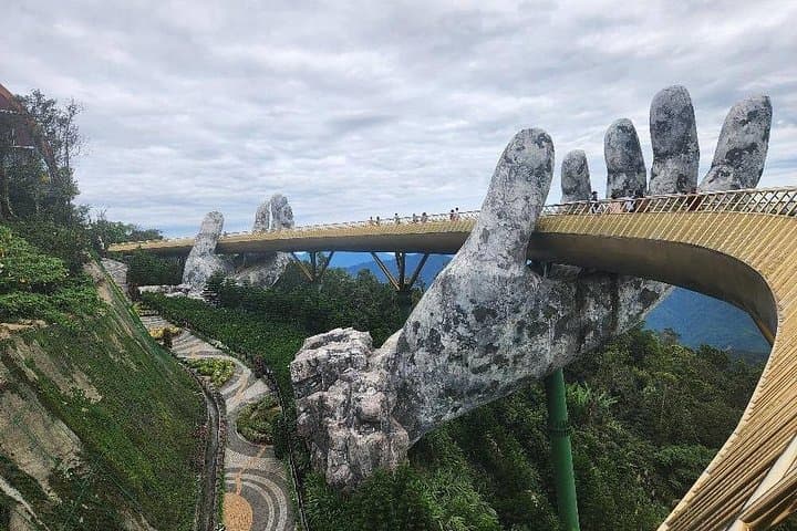 Golden Bridge Ba Na Hills Cable Car Tour with Authentic Lunch & Herbal Foot Massage photo 2