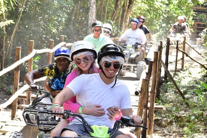 Mayan Jungle ATV, Zipline & Cenote Adventure from Cancun