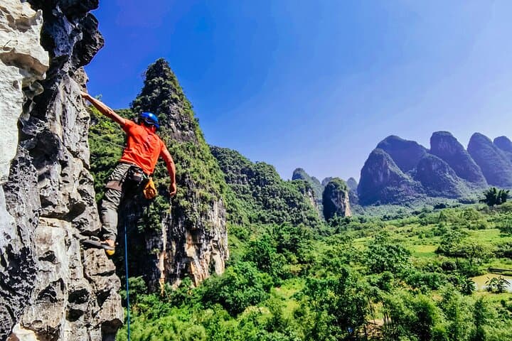 Yangshuo Rock Climbing: Guided Karst Cliff Adventure with Private Transfer photo 3
