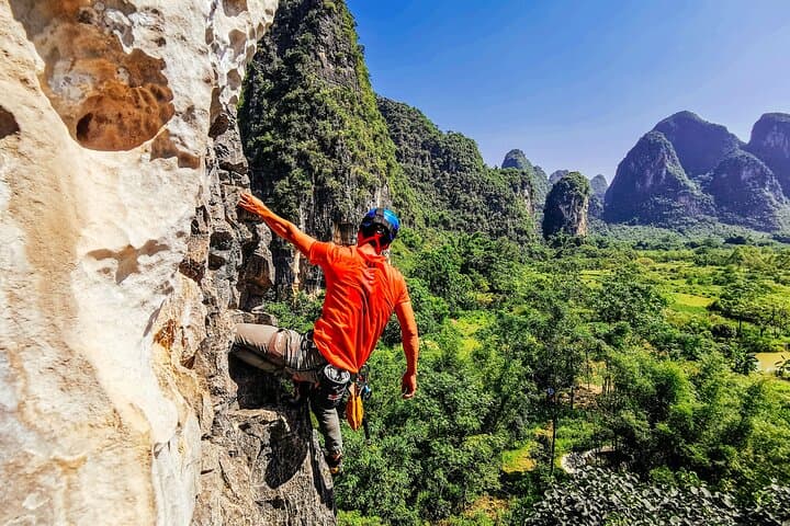 Yangshuo Rock Climbing: Guided Karst Cliff Adventure with Private Transfer photo 5