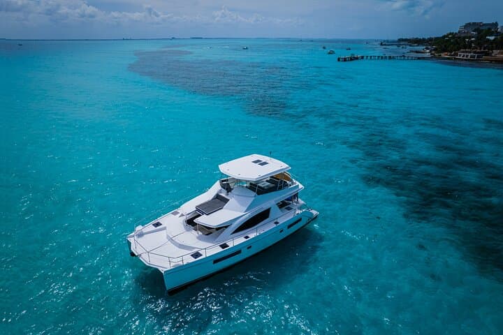 Private Leopard 51′ Yacht Cruise from Puerto Aventuras — Gourmet Dining & Snorkel the Mesoamerican Reef photo 5