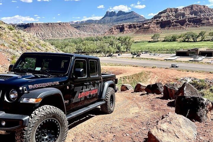 Zion Jeep Tour: Exclusive Cliffside Access to Zion Lava Ridge and West Temple Views photo 3