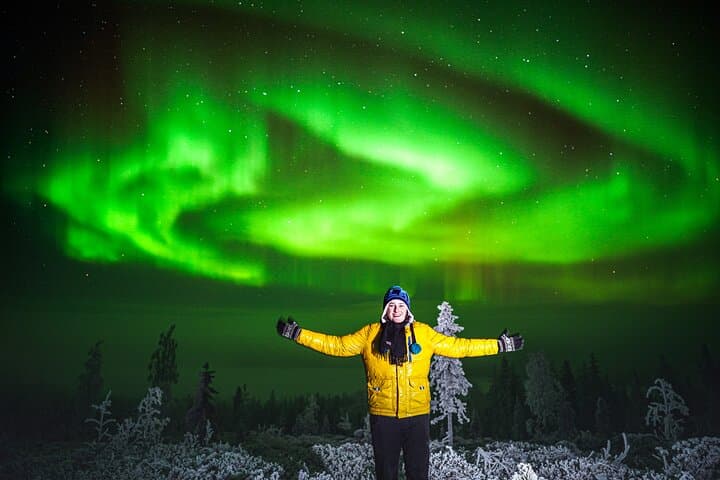 Night Snowshoeing Under the Northern Lights — Rovaniemi Arctic Adventure photo 6