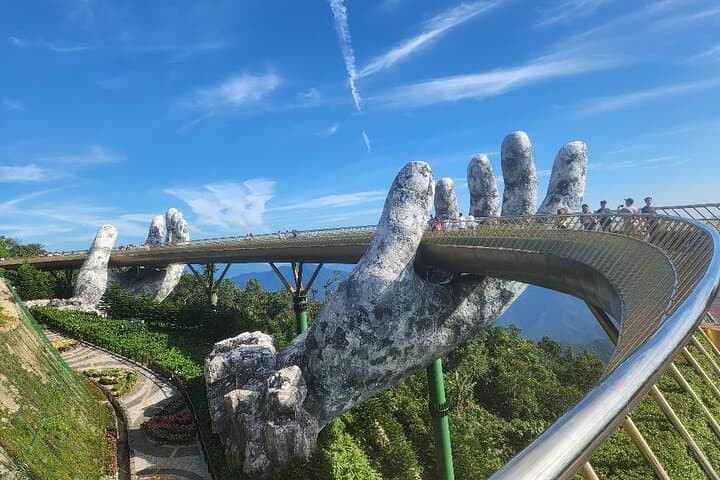 Golden Bridge, Marble Mountains & Monkey Mountains: Day Tour from Da Nang or Hoi An