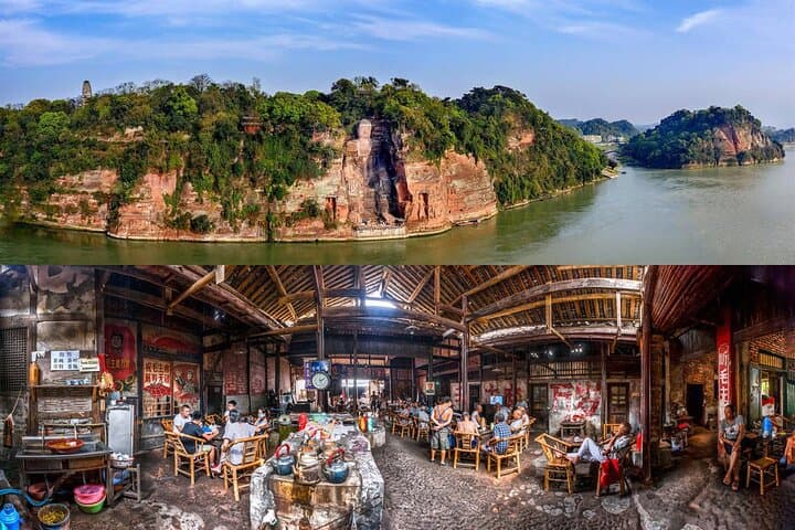 Leshan Giant Buddha & Chengdu Panda Base: Private Day Tour with Tea-House Option photo 2