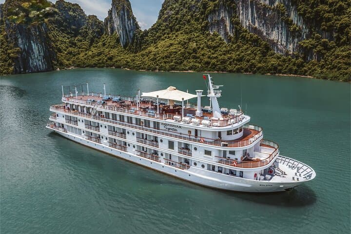 Emperor Cruise: 2-Day Halong & Lan Ha Bay Overnight from Hanoi