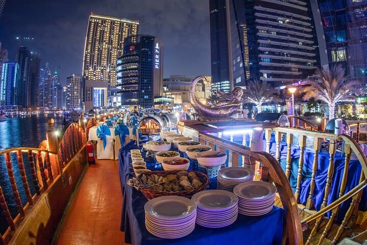 Dubai Marina Royal Dhow Dinner Cruise — 2-Hour Skyline Buffet & Live Music photo 3