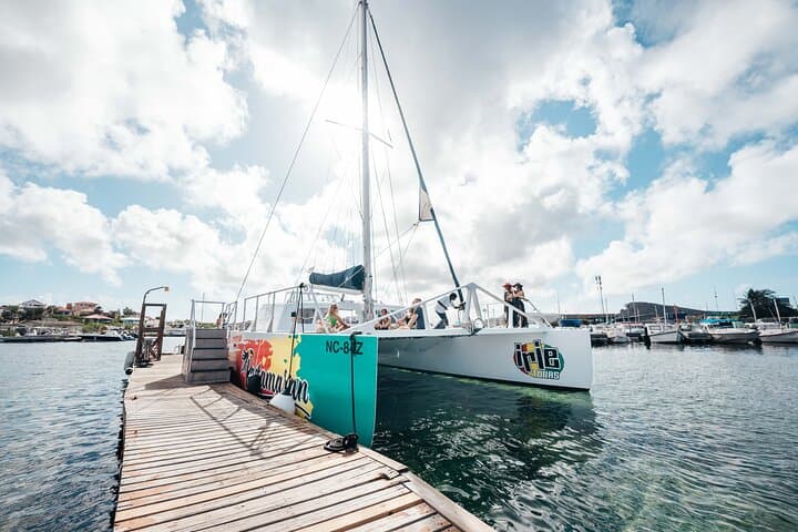 Curacao West Coast Full-Day Catamaran: Beaches, BBQ & the Blue Room photo 5