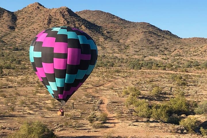 Sunrise Sonoran Desert Balloon Flight: Hot Air Balloon Over Phoenix