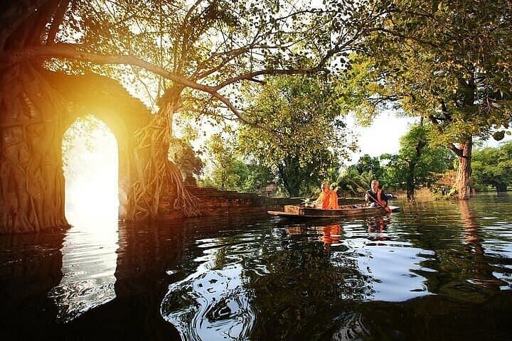 Ayutthaya Full-Day: ATV, Bicycle Tour, Floating Market & Sunset Boat photo 6
