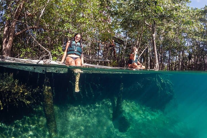 Holbox Classic 3-Island Boat Tour: Punta Mosquito, Passion Island & Yalahau Cenote