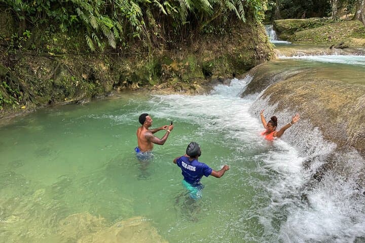 Benta River & Falls Private Tour From Montego Bay — Rope Swings, Caves & Mud Baths