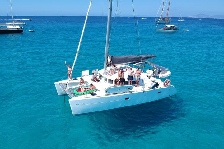 Full-Day Catamaran to Formentera from Ibiza — Snorkel, Paddleboard & Beach Lunch