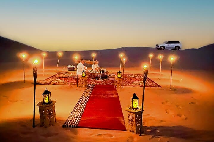 Romantic Private Dune Dinner in Abu Dhabi — Sunset Desert Safari & Private BBQ photo 3