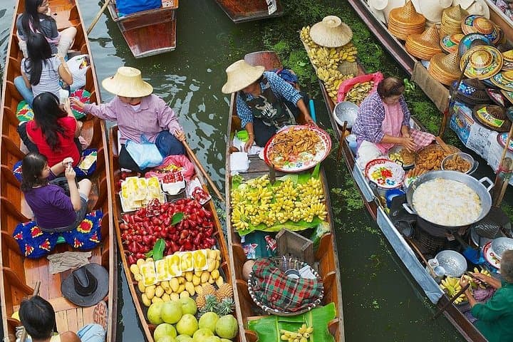 Glamping Kanchanaburi & Erawan Falls: 2-Day Jungle Camp, Train Market & Floating Market photo 2