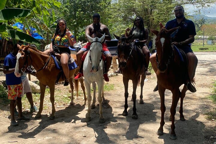 Montego Bay Combo Tour: Horseback Riding, ATV Trails and Rick's Cafe Cliff Jumping at Sunset