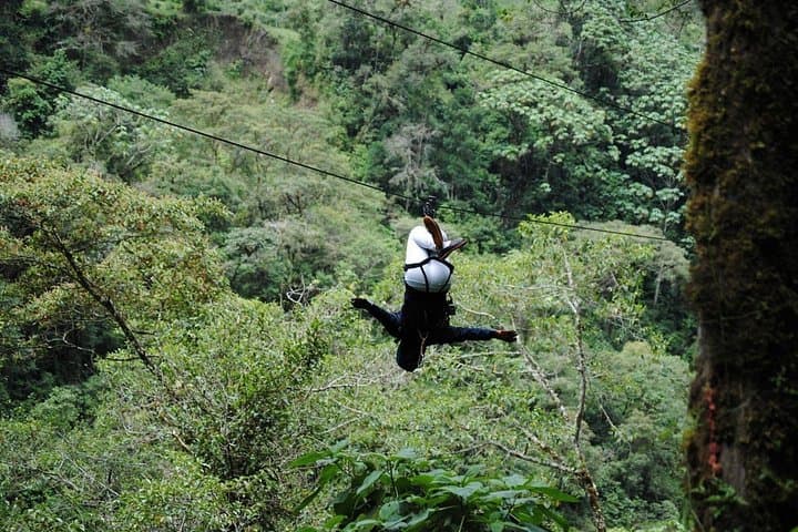 2,000m Canopy Circuit & Via Ferrata in Baños: Zip, Hike and Cross the Ulba Canyon photo 4