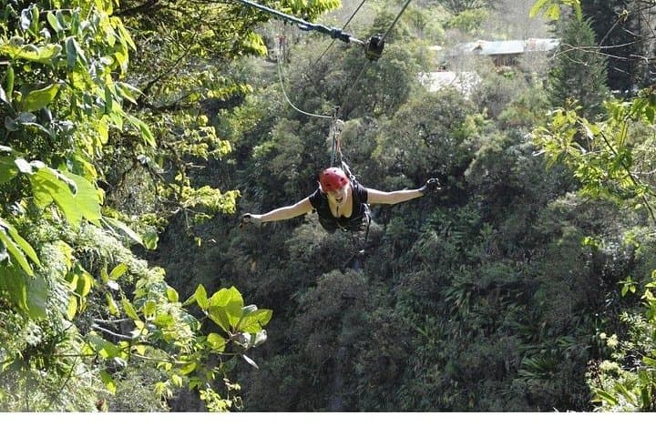2,000m Canopy Circuit & Via Ferrata in Baños: Zip, Hike and Cross the Ulba Canyon photo 2
