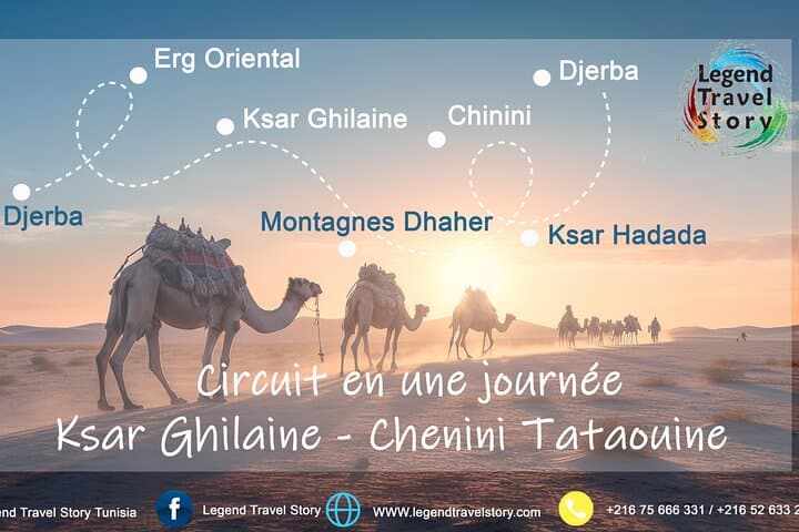 Ksar Ghilane & Chenini Tataouine One-Day Sahara Tour from Djerba