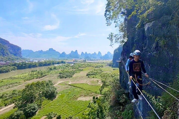 Yangshuo Via Ferrata Private Tour — 3-Hour Cliff Adventure with Transfer photo 2