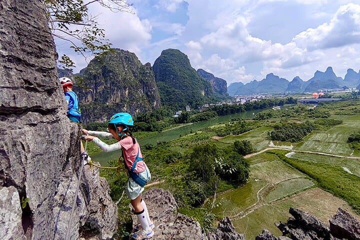 Yangshuo Via Ferrata Private Tour — 3-Hour Cliff Adventure with Transfer