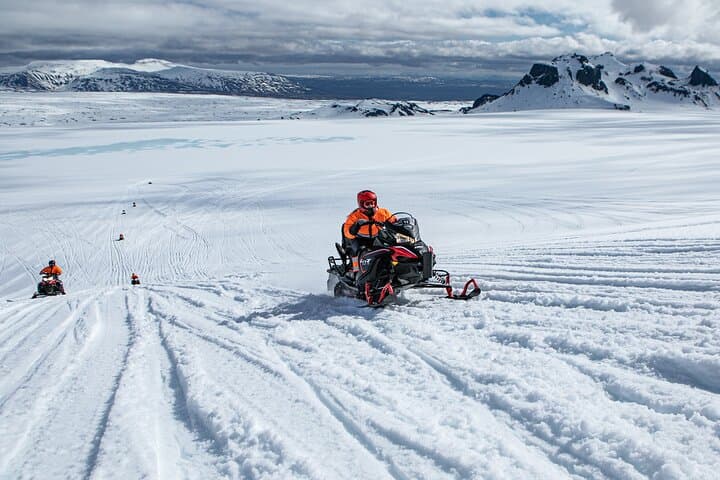 Golden Circle & Langjökull Snowmobile Adventure from Reykjavík