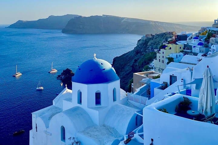Santorini Limousine Private Half-Day Tour: Oia, Profitis Ilias & Black Beach photo 3