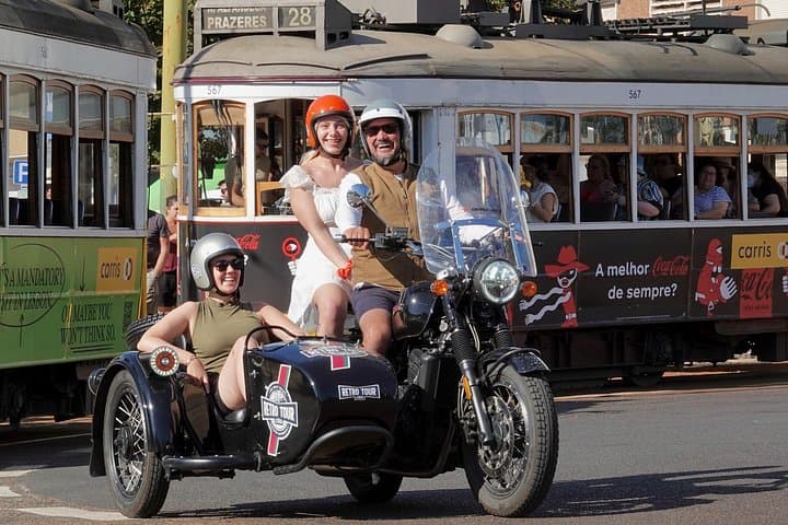 Lisbon Historic Motorcycle Sidecar Tour — 1-Hour Vintage Sidecar Ride